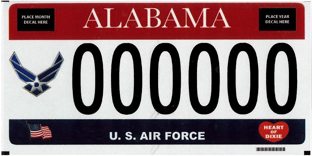 Air Force plate