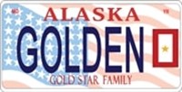 Gold Star Family License Plate