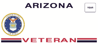 Air Force Veteran License Plate