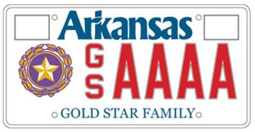 Gold Star Family License Plate