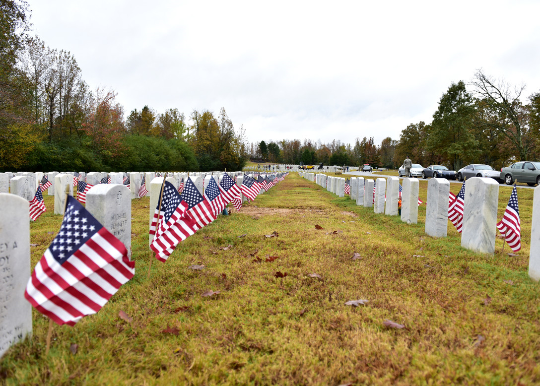 rows of head stones