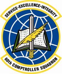 60th Comptroller Squadron insignia
