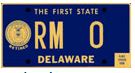 Delaware Retired AF plate