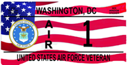 DC Veterans License Plate