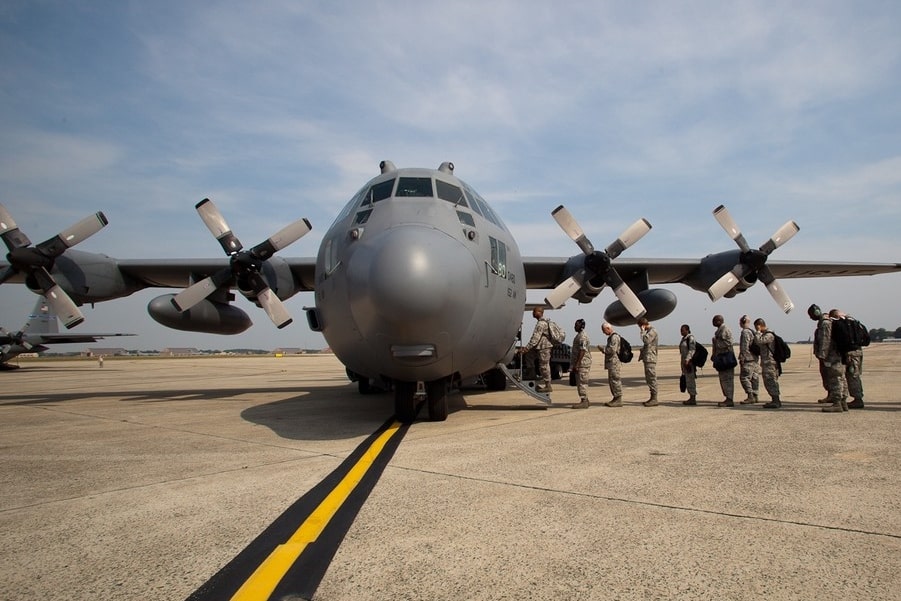 C130 on a ramp