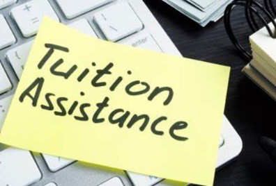 Tuition Assistance written on a post it