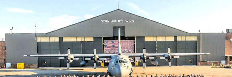 165th Airlift Wing hanger