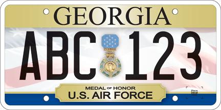 AF Medal of Honor plate