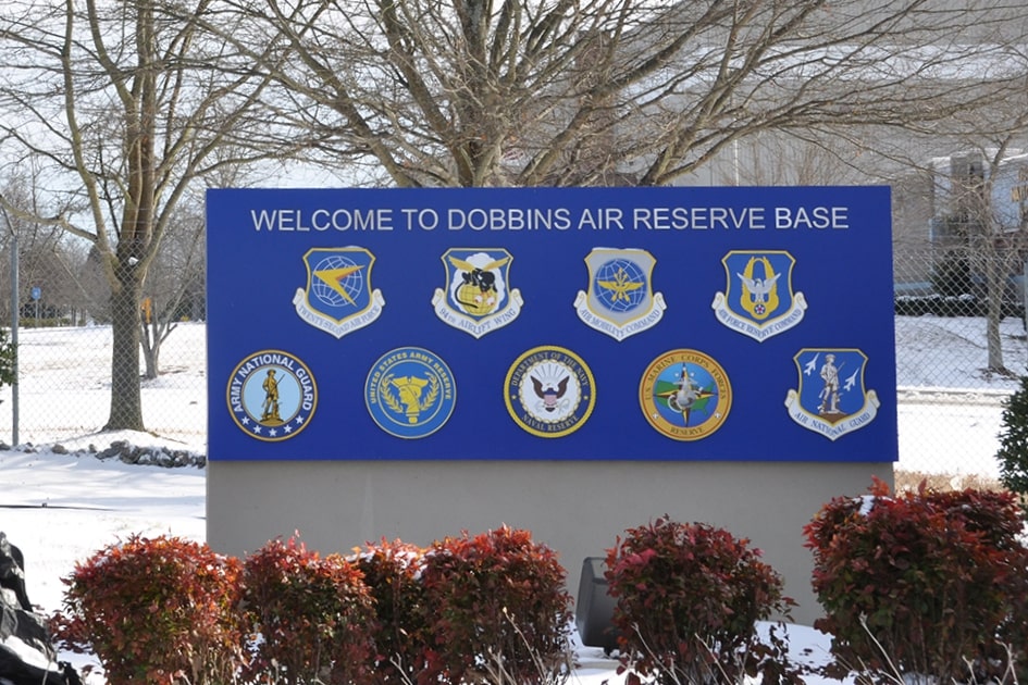 Welcome to Dobbins ARB sign