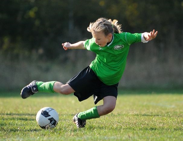 youth playing soccer