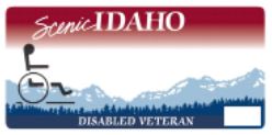 Idaho Disabled Veteran Plate
