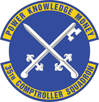 35th Comptroller Squadron insignia