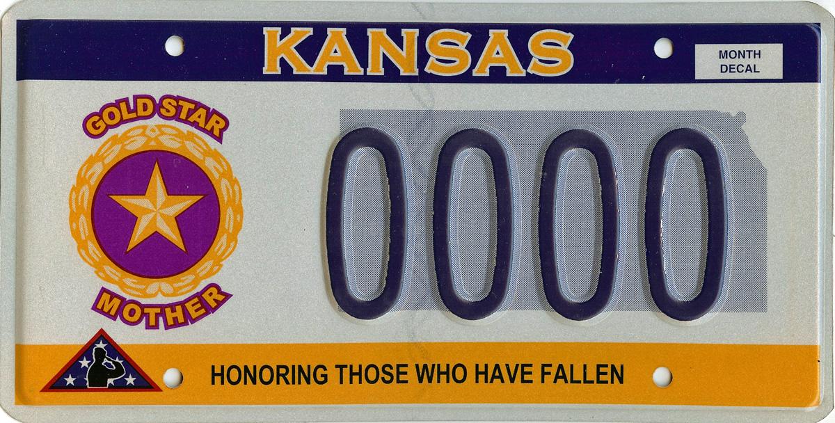 Gold Star Mother Plate