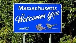 Massachusetts Welcomes You sign