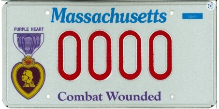 purple heart plate