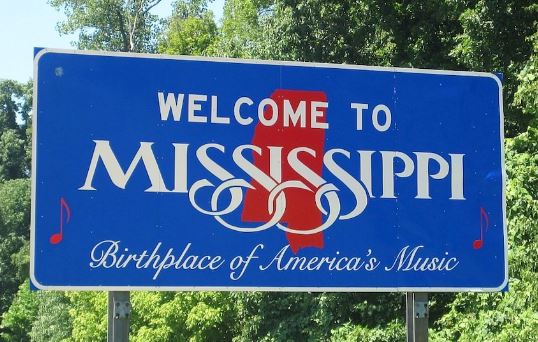 Welcome to Mississippi Sign