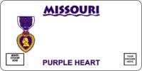 Missouri Purple Heart plate