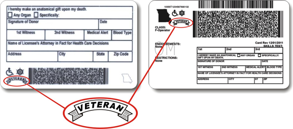 Missouri veterans designation