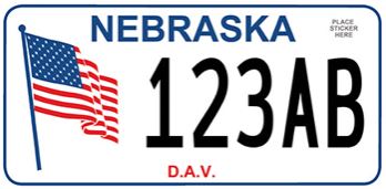 Nebraska Disabled Veteran Plate