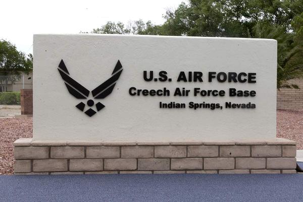Creech Air Force Base sign