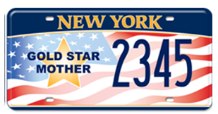 NY Gold Star Family Plate