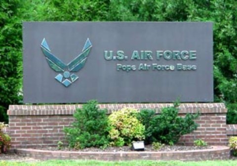 Pope AFB sign
