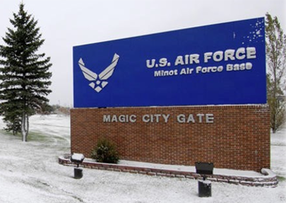 Minot AFB sign