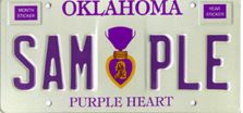 Purple Heart plate