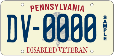 Disabled Veteran plate