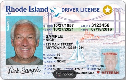 Rhode Island Veterans License