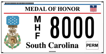Medal of Honor Plate