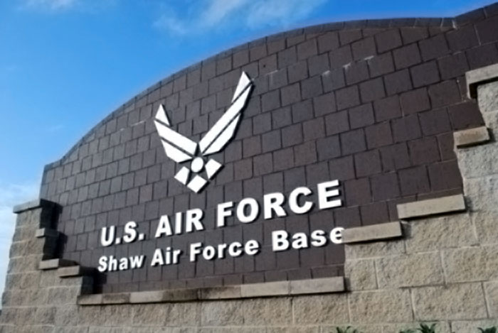 Shaw Air Force Base sign