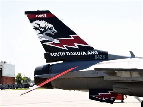 F16 Tail with South Dakota ANG painted on it