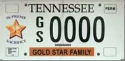 TN Gold Star family plate