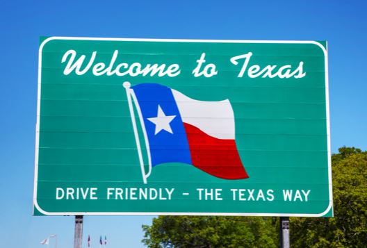 Welcome to Texas sign