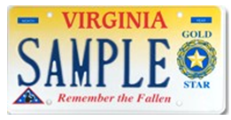 Gold Star Family Plate