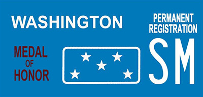 Washington Medal of Honor License Plate