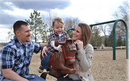 Family on a playground